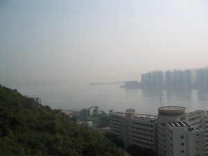 View from the guesthouse at CUHK